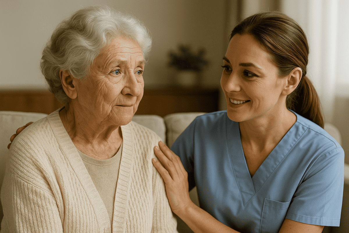 Пожилой человек и сиделка: путь к взаимному доверию