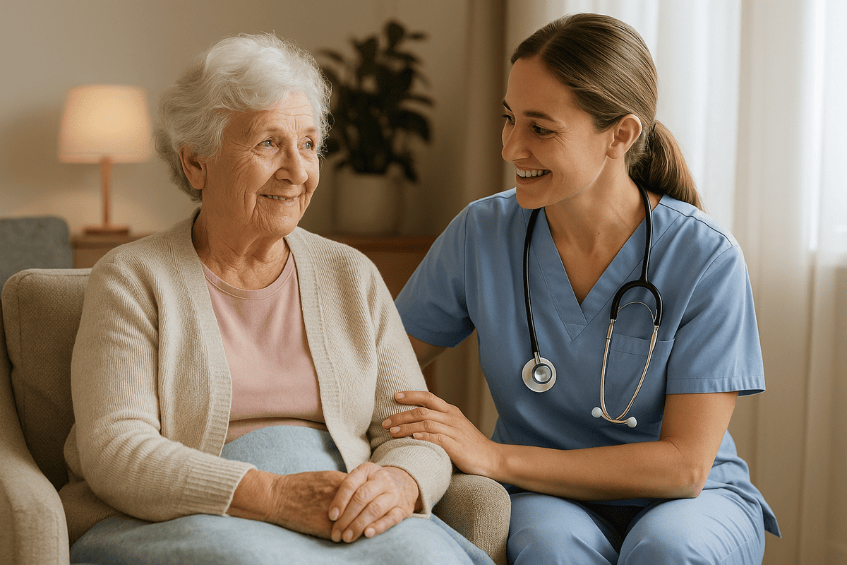 Преимущества профессионального ухода на дому для пожилых людей